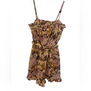 Forever 21 Floral Print Sleeveless Romper Size small